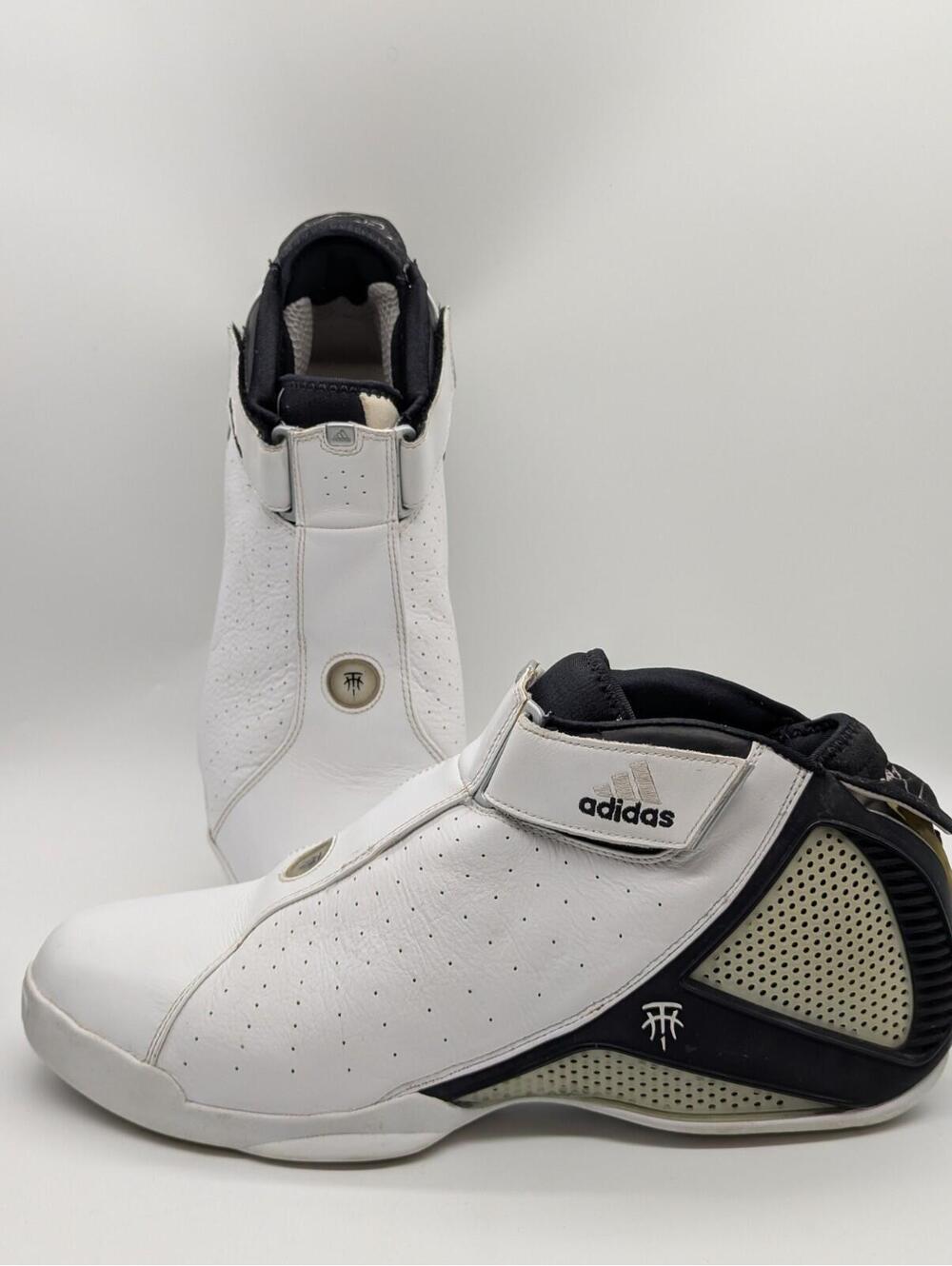 Adidas OG T-Mac 4 Tracy McGrady Lever System White Black Mens Size 13 Sneakers
